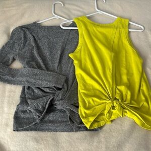 Two J.Crew Tie-back Tshirts